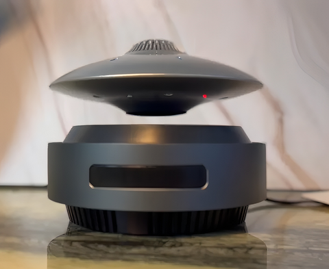 Decor with Levitating Speakers and LED