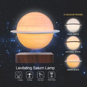 Saturn lamp of magnetic levitation with LED light