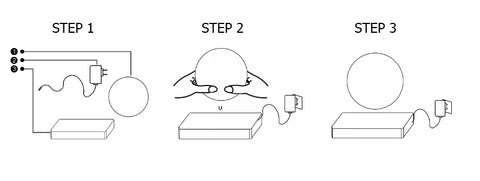 lámpara de levitación rosa