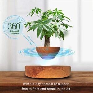Rotating Levitation Floating Plant Pot