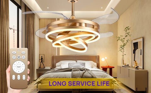 retractable blade ceiling fan
